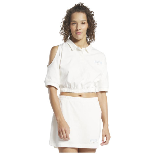 Reebok Γυναικεία κοντομάνικη μπλούζα CL Varsity Top